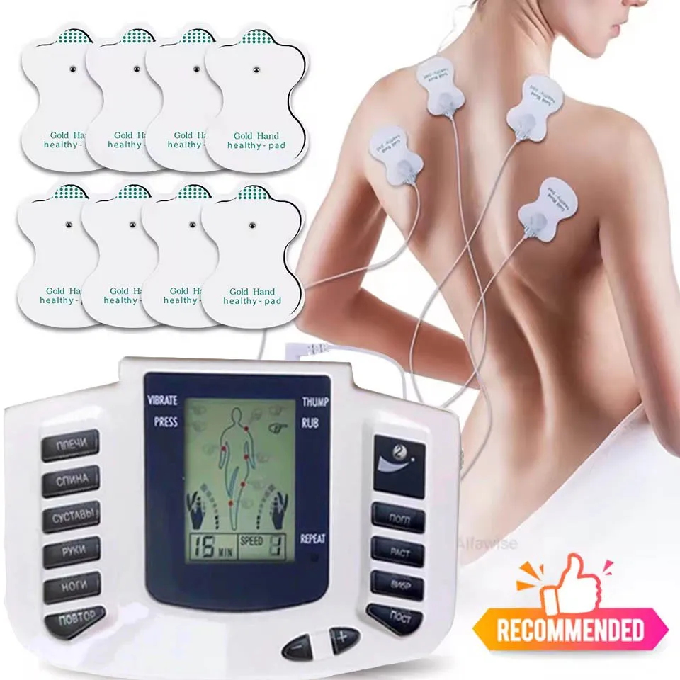 

Electric Body Tens Muscle Massager Slimming Pad Acupuncture Therapy Foot Neck Back Relaxing Health Care Massage Machine Device