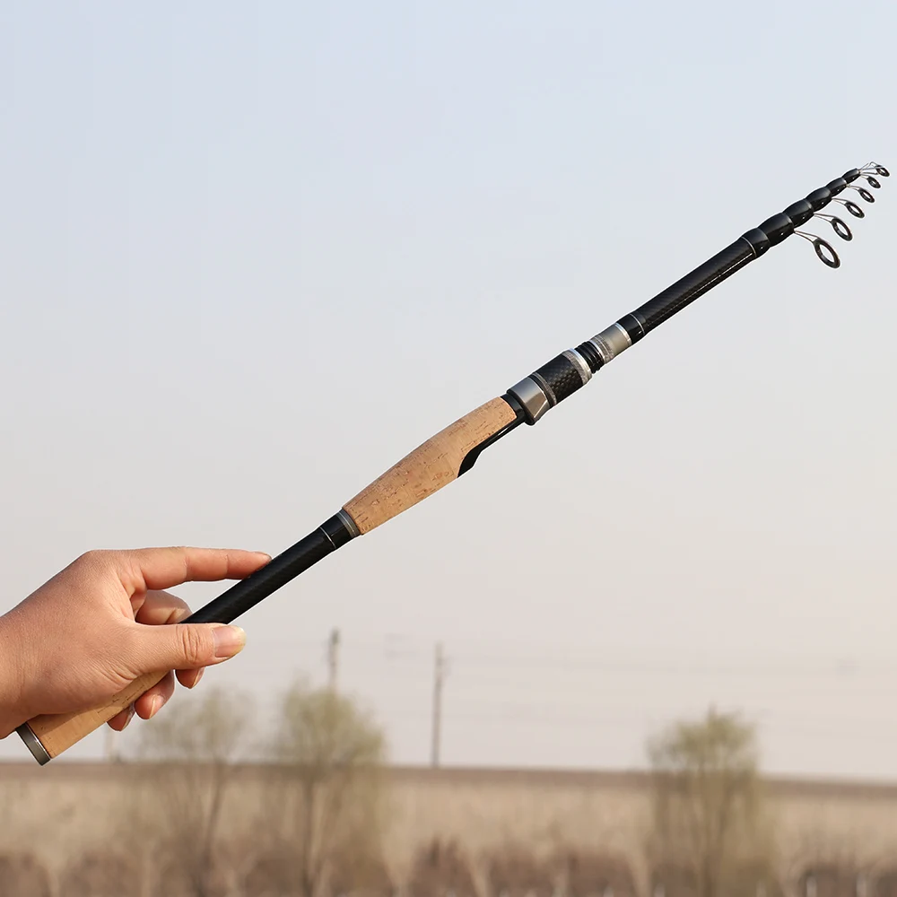 Portable Telescopic Fishing Rods 1.8M -3.0M Carbon Fiber Ultralight Spinning Casting Fishing Rod Lure Fishing Tackle