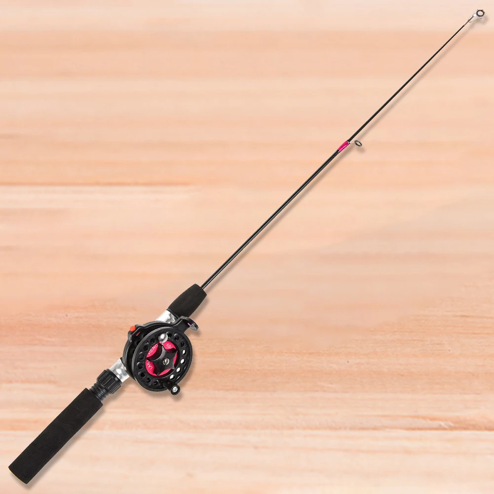 Telescopic Ice Fishing Rod Ultra-Light Fishing Pole Small Short Sea Pole for River Lake Reservoir Ice Fishing and So On