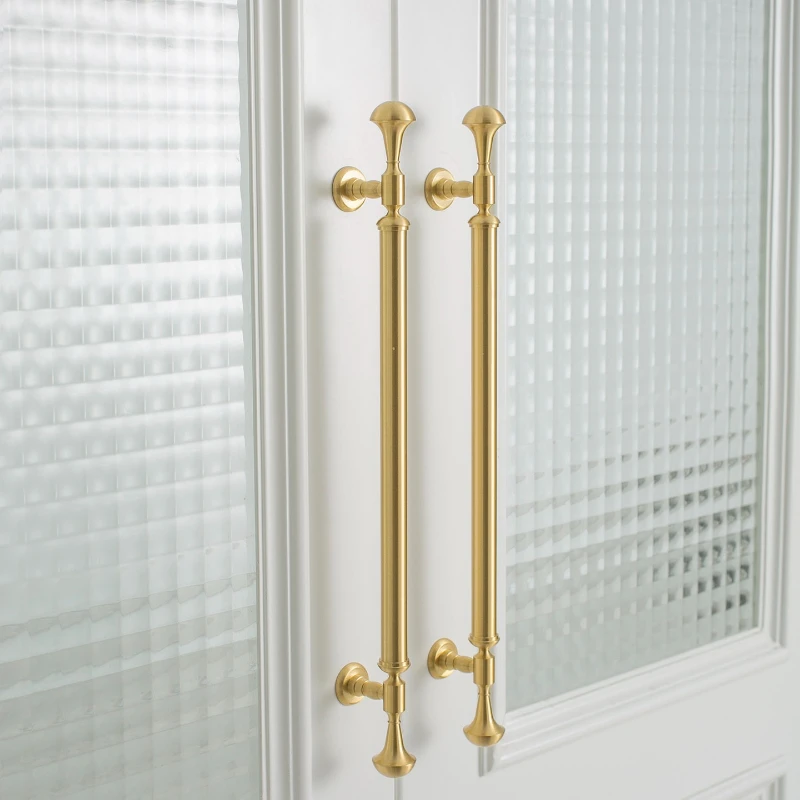 French Vintage Brass Pulls Elegant Luxury Cabinet Handles Antique Furniture Hardware Decorative Home Renovation Accessories
