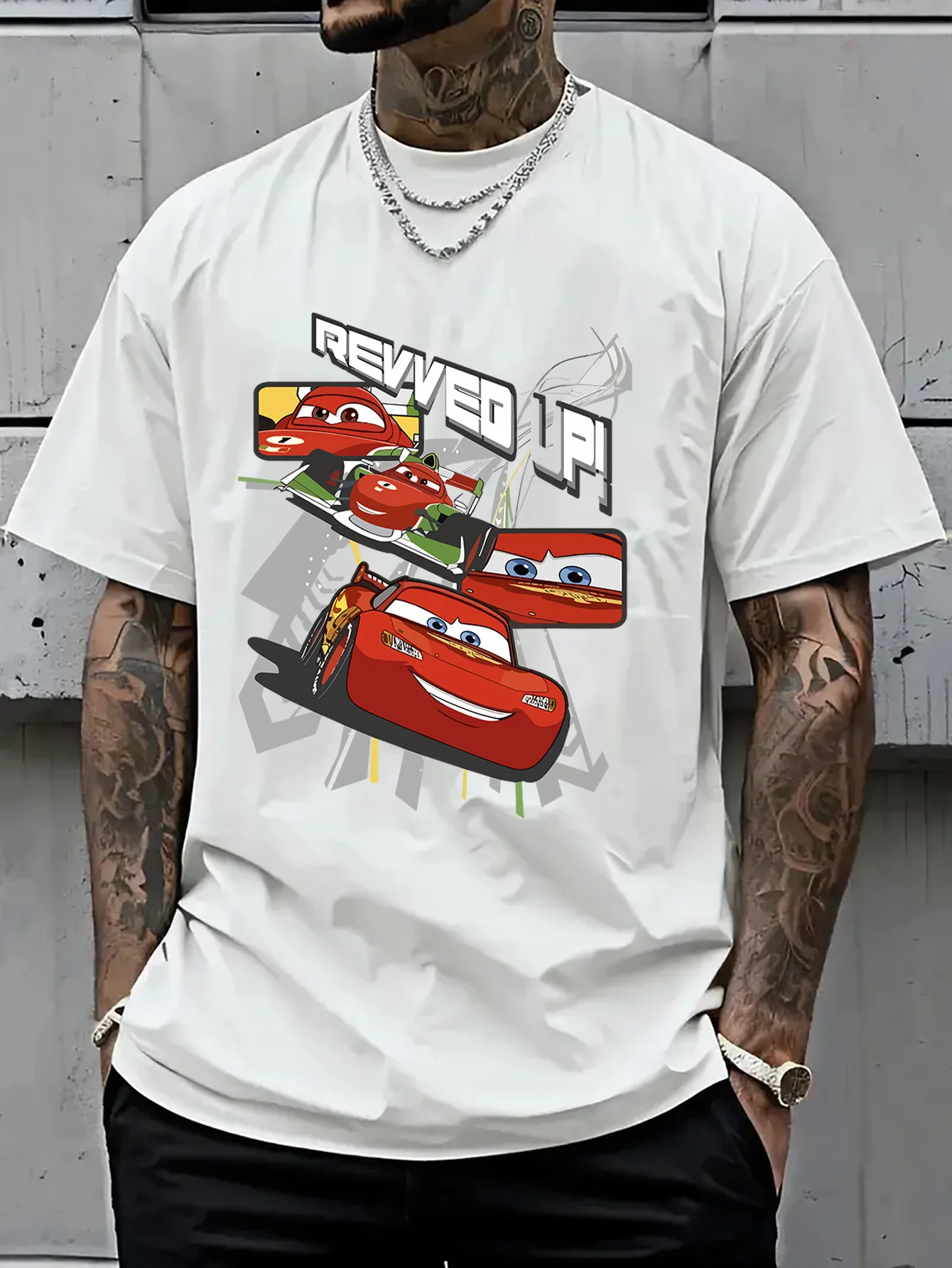 

Футболка Disney Lover Lightning McQueen, новая модель, унисекс, оверсайз, одежда на все случаи жизни, стильная одежда, хлопковая уличная одежда, мягкая, удобная.