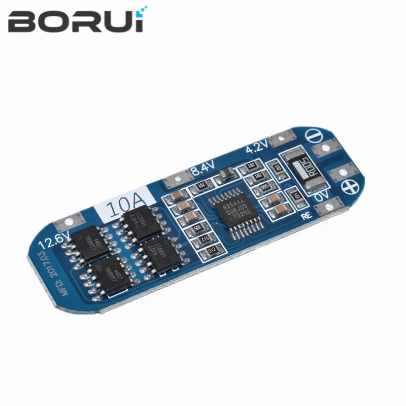 3S 12V 18650 10A BMS Charger Li-ion Lithium Battery Protection Board Circuit Board 10.8V 11.1V 12.6V Electric blue battery