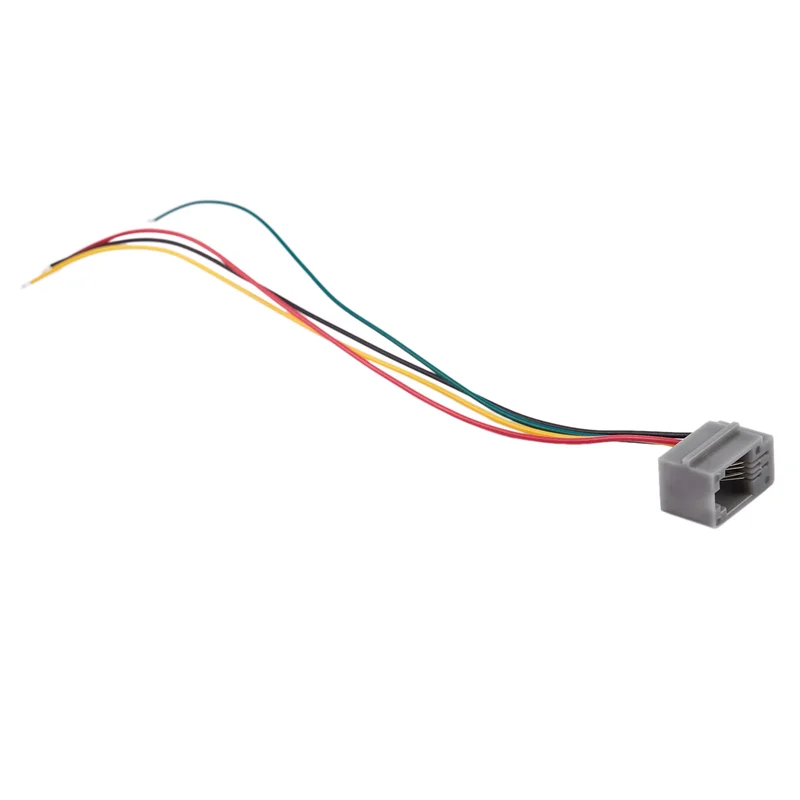 

【Hot-Selling!】40 Pcs 616E 4P4C RJ9 Female Telephone Connector Adapter W 4 Wires 8Cm