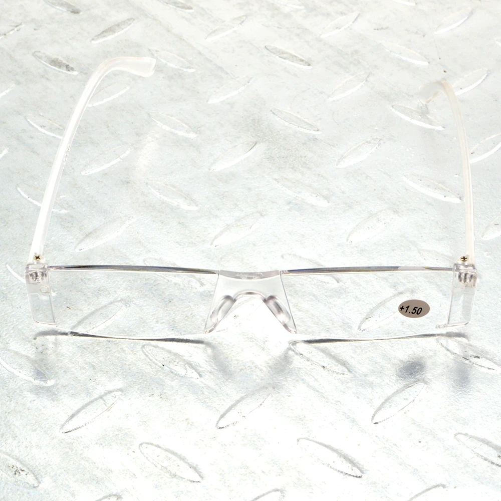 =FIFTY PAIRS WHOLESALE= RECTANGULAR CLEAR JOBLOT plexi glass transparent reading glasses +1 +1.5 +2 +2.5 +3 +3.5 +4   033