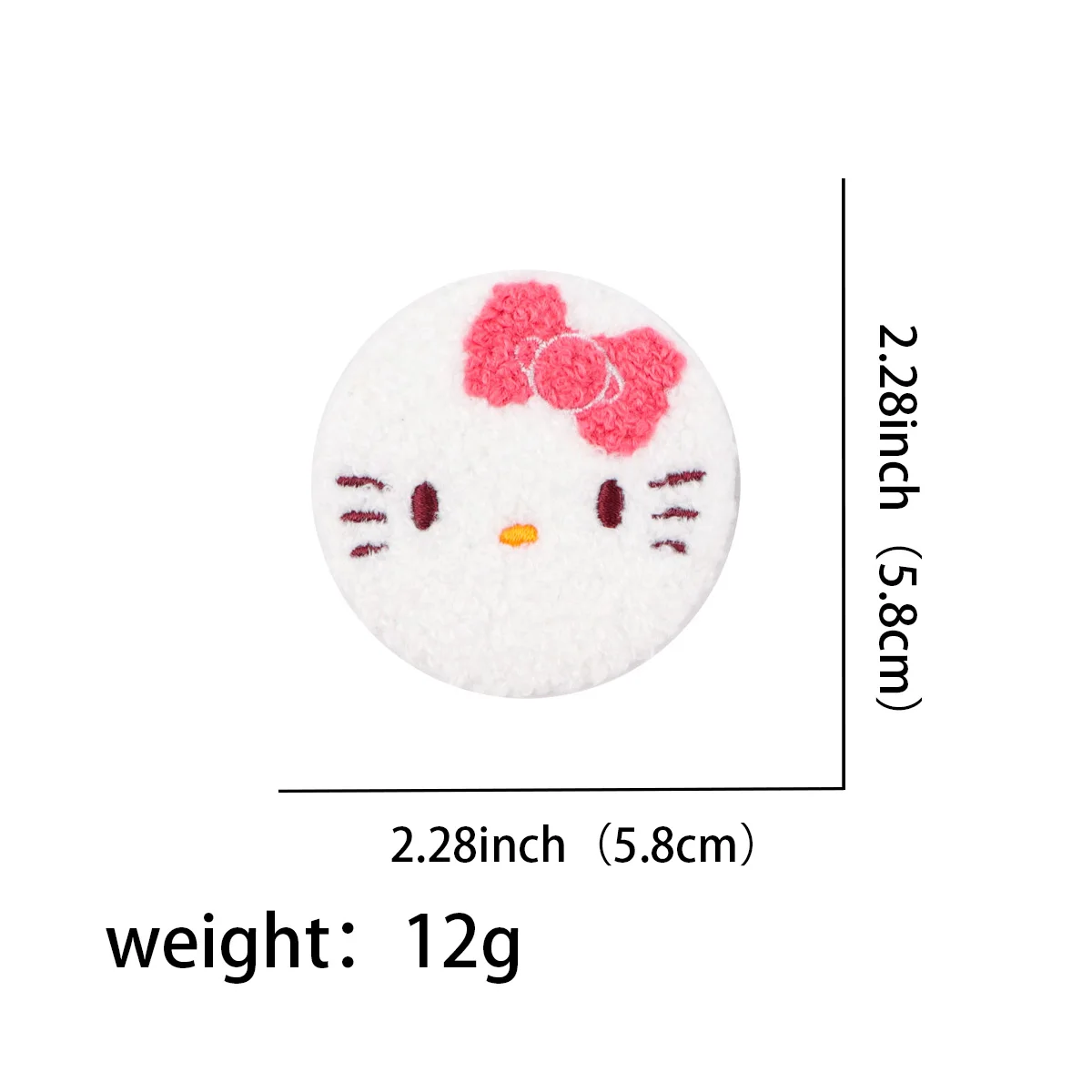 Kawaii Cats Button Pins Tinplate Brooch Towel Embroidery Lapel Badges for Clothes Bags Backpacks Briefcase Accessories