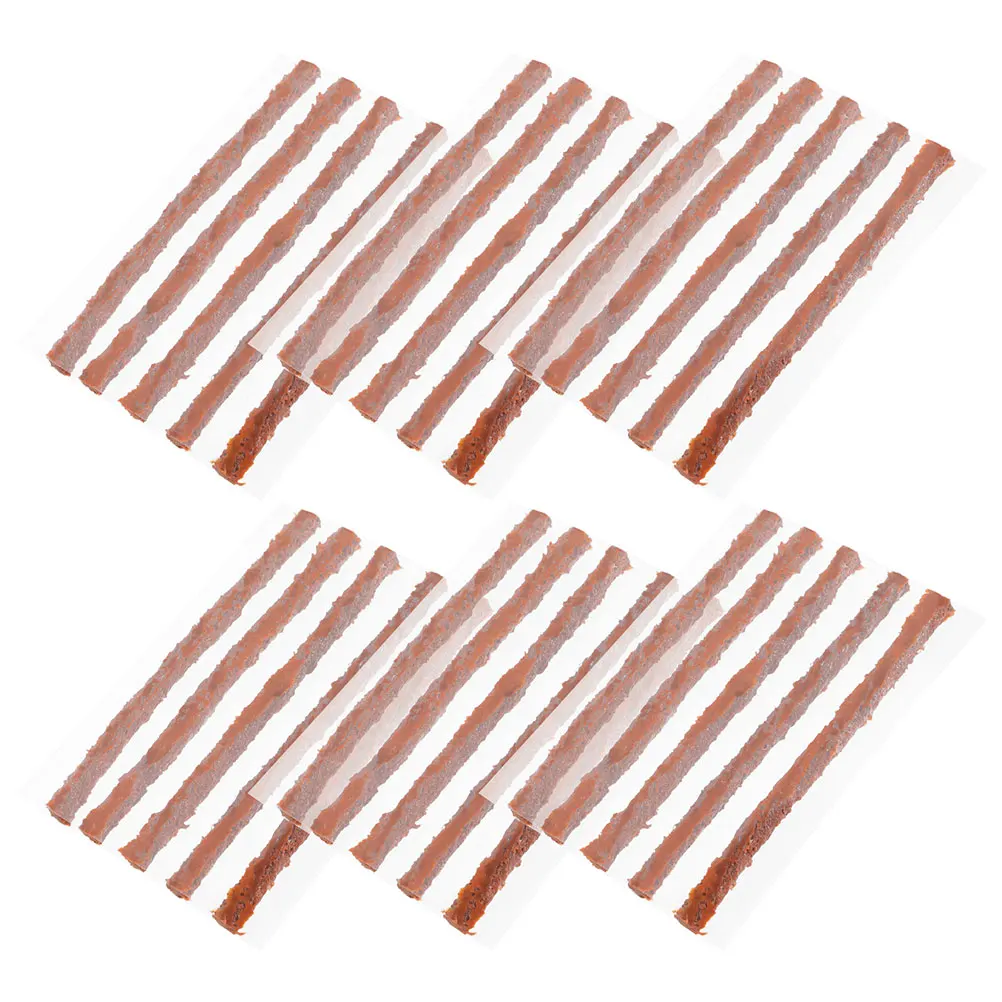 

60pcs Repair Rubber Strips Heavy Duty Tire Plug Kit Tubeless Tire Repair Emergency Puncture Fix For Road Bikes Mountain Bikes