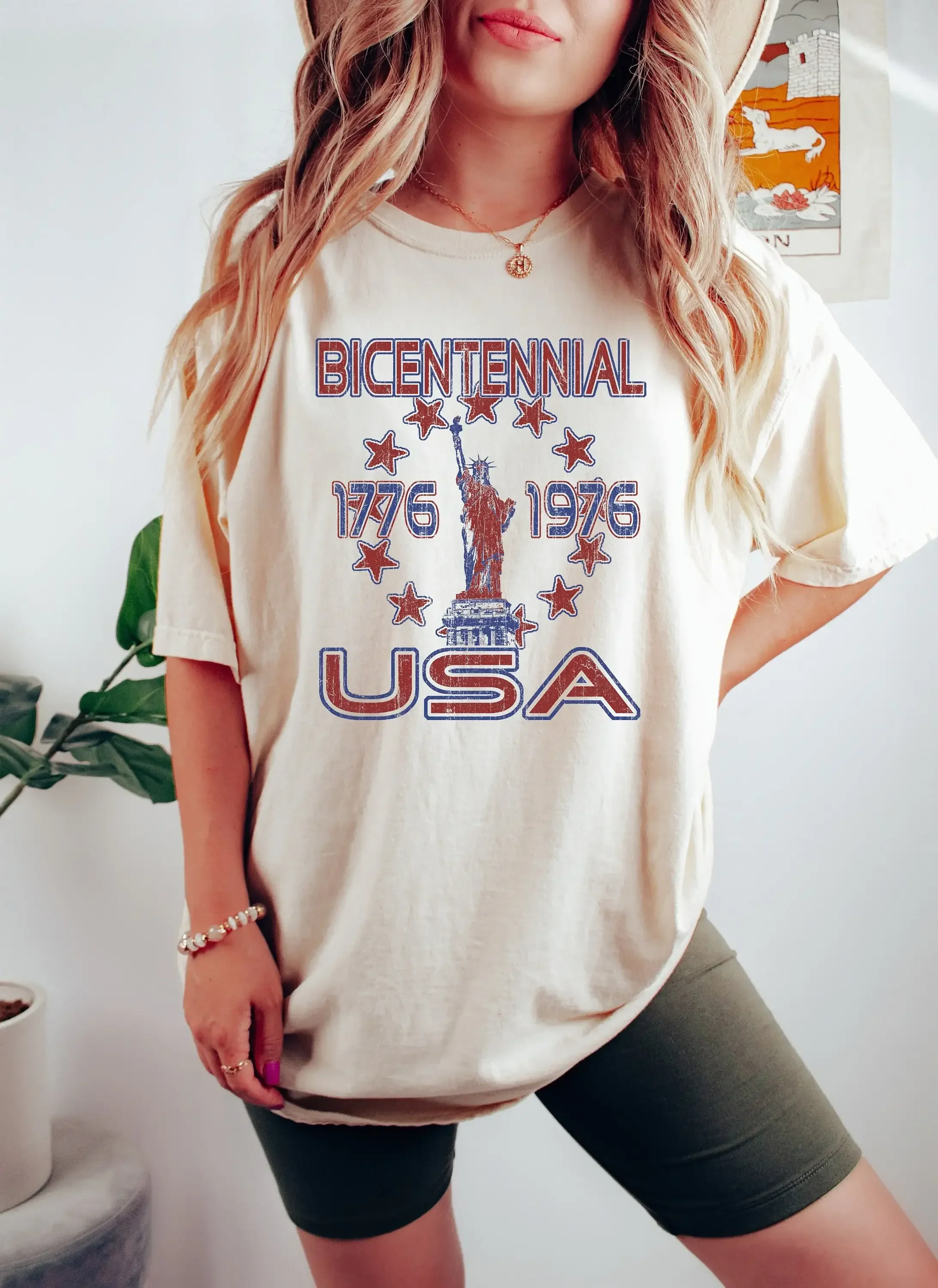 Retro America Grunge Usa Shirt 4Th Of July Tee Funny Fourth Womens T Patriotic Independence Merica