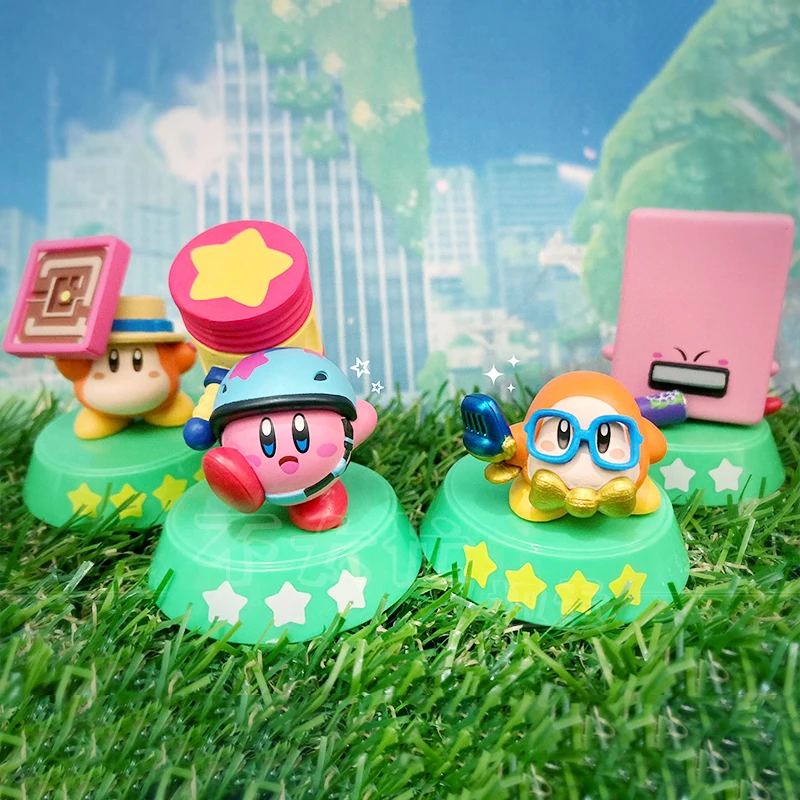 4 Teile/satz Echte Bandai Kirby Explore Discover 06 Twisted Eggs Anime Action Figur Modell Spielzeug Geschenk für Geburtstag