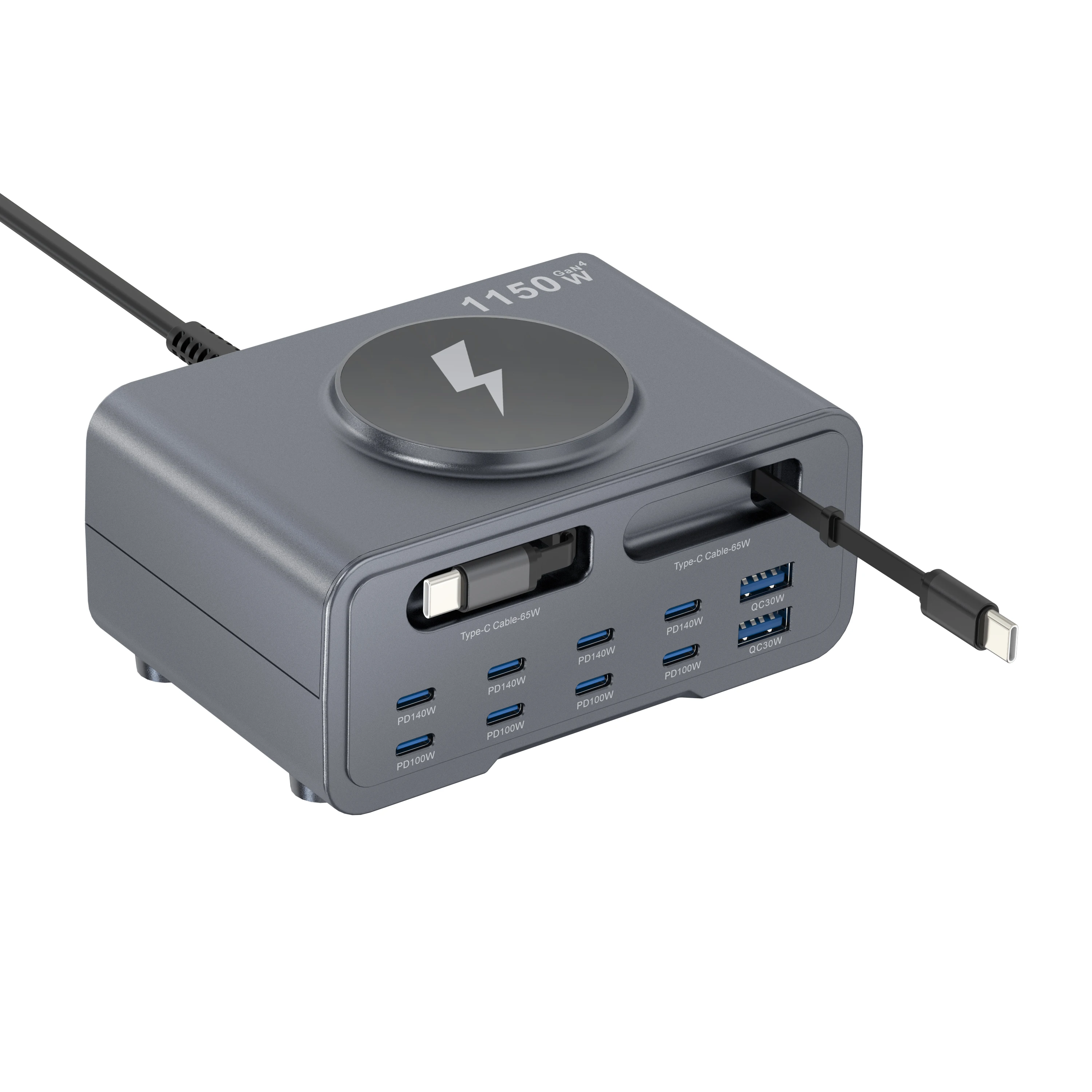 1150w-desktop-multi-port-charging-station-with-magnetic-wireless-pad-fast-charger-for-laptops-phones
