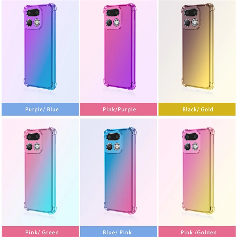 Vier-Ecken stoßfeste TPU-Hülle mit Farbverlauf für Realme 16 Pro 16 Pro+ Plus 16T 5G, schützende transparente Abdeckung Fundas Coque Capa – Detail 1