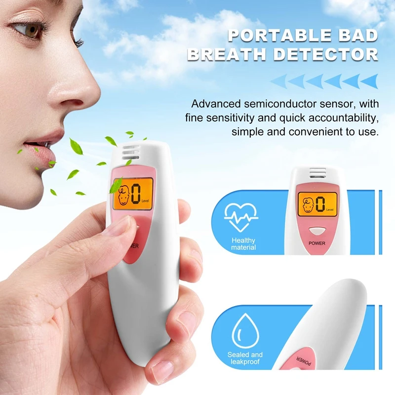 Imagem -05 - Portátil Mau Hálito Detector Higiene Oral Condição Tester Condição Ferramentas Monitor de Odor Interno Suprimentos Criativos