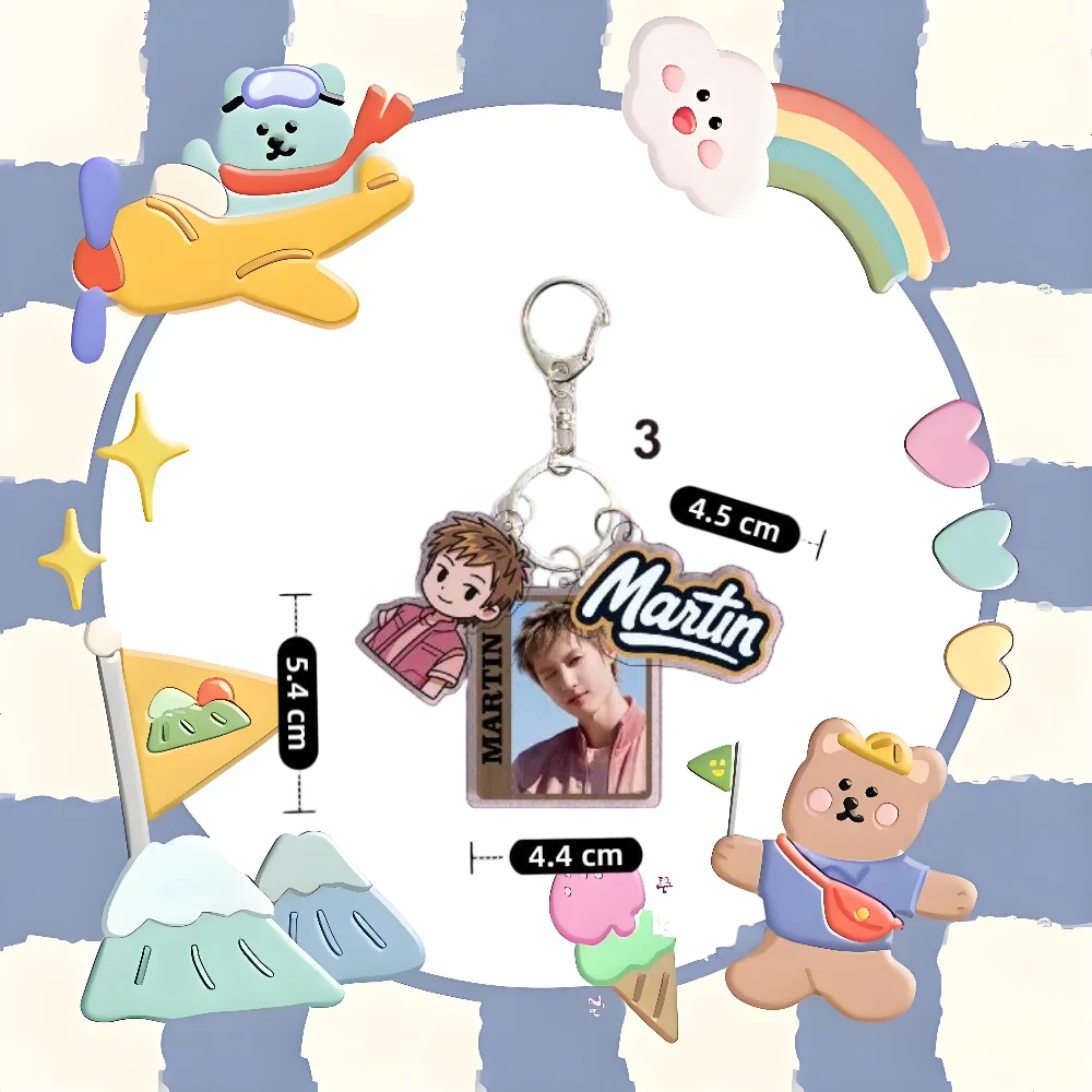 KPOP New CORTIS Men's Team Martin Gold Master Training An Qiangao Star حقيبة الظهر إكسسوارات سلسلة مفاتيح هدية الكريسماس #2