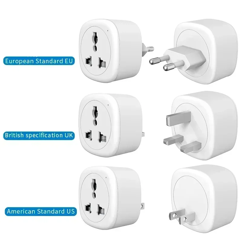 WiFi Universal Plug 16A Power Monitor Smart Life APP Voice Control With Tuya Alexa Google Home Compatible For Global Traveling image 6