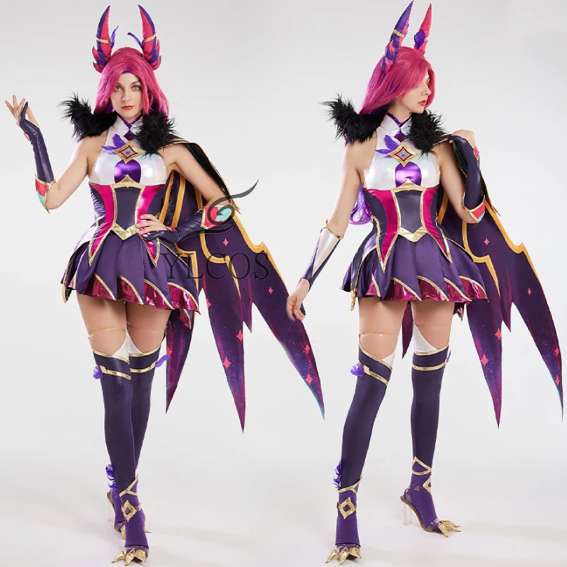 

Game LOL Star Guardian Xayah Cosplay Costume Halloween Party Dress For Women Girls