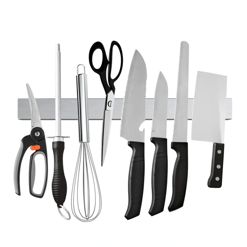 Professioneller magnetischer Messerstreifen aus Edelstahl, magnetischer Messerhalter, Küchenmesser, Bar, 30, 40, 50 cm, Küchenzubehör – Detail 7