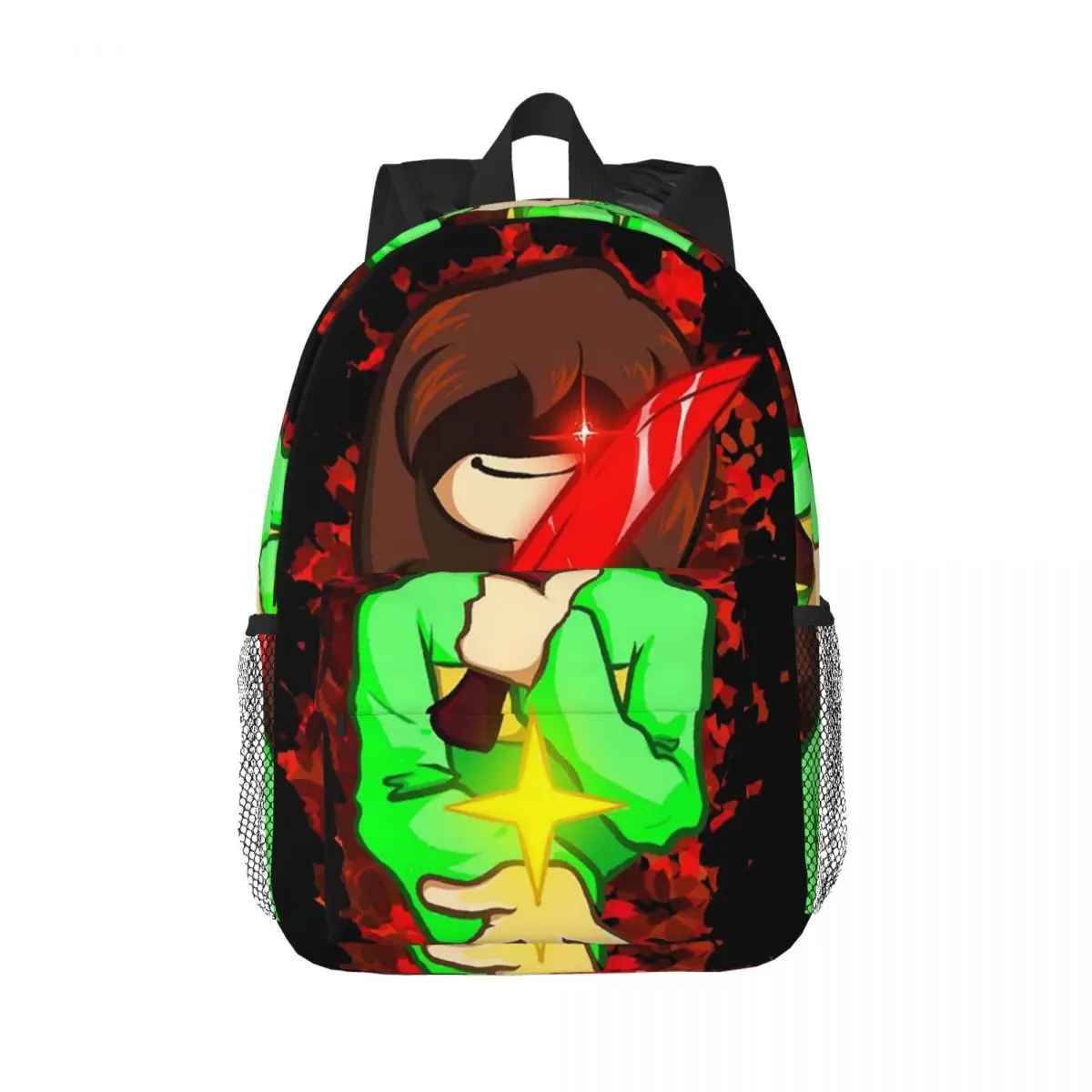 

Undertale Fnf Chara The First Fallen Child Art Backpack Daypack Boys Girls BookBag Shoulder Bags for Men Women Kids School Bag