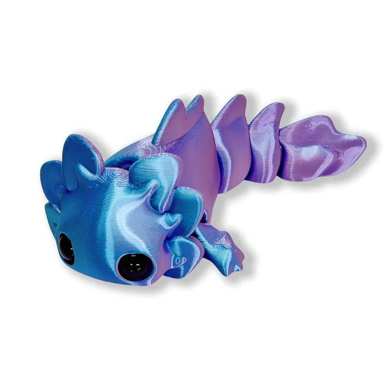 3D-gedrucktes kleines Tier-Set, gemeinsames süßes Salamander-Baby, 3D-gedruckte Tiere für Zuhause, Büro, Basteln, bedruckte Figuren, Weihnachtsgeschenke – Detail 5