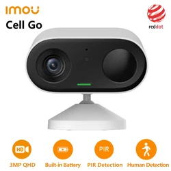 Imou-cell wifiカメラ、3mp、samrt Home Outdoor cctv、人間検出、双方向トーク、内蔵充電式バッテリー、ソーラーパネル