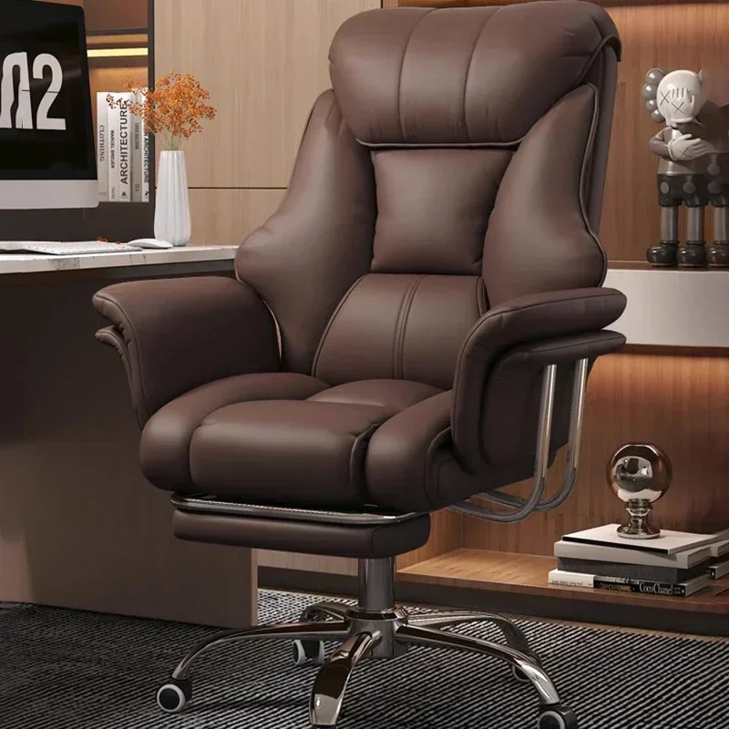 Office Footrest Desk Luxury Swivel Bedroom Work Chair Gaming Lazy Computer Recliner Ergonomic Silla De Oficina Salon Furniture