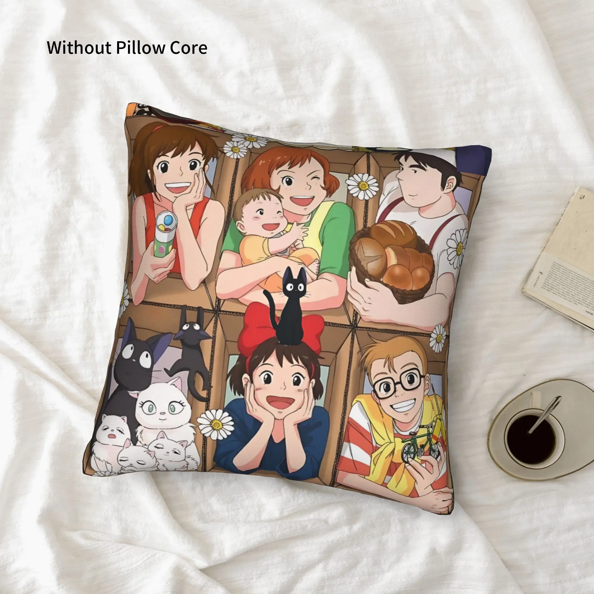 1PC Anime Kikis Delivery Services Pillow Case Home Decor Items Double-Sided Printing  Sofa Cushion Bedroom Bedside Pillow