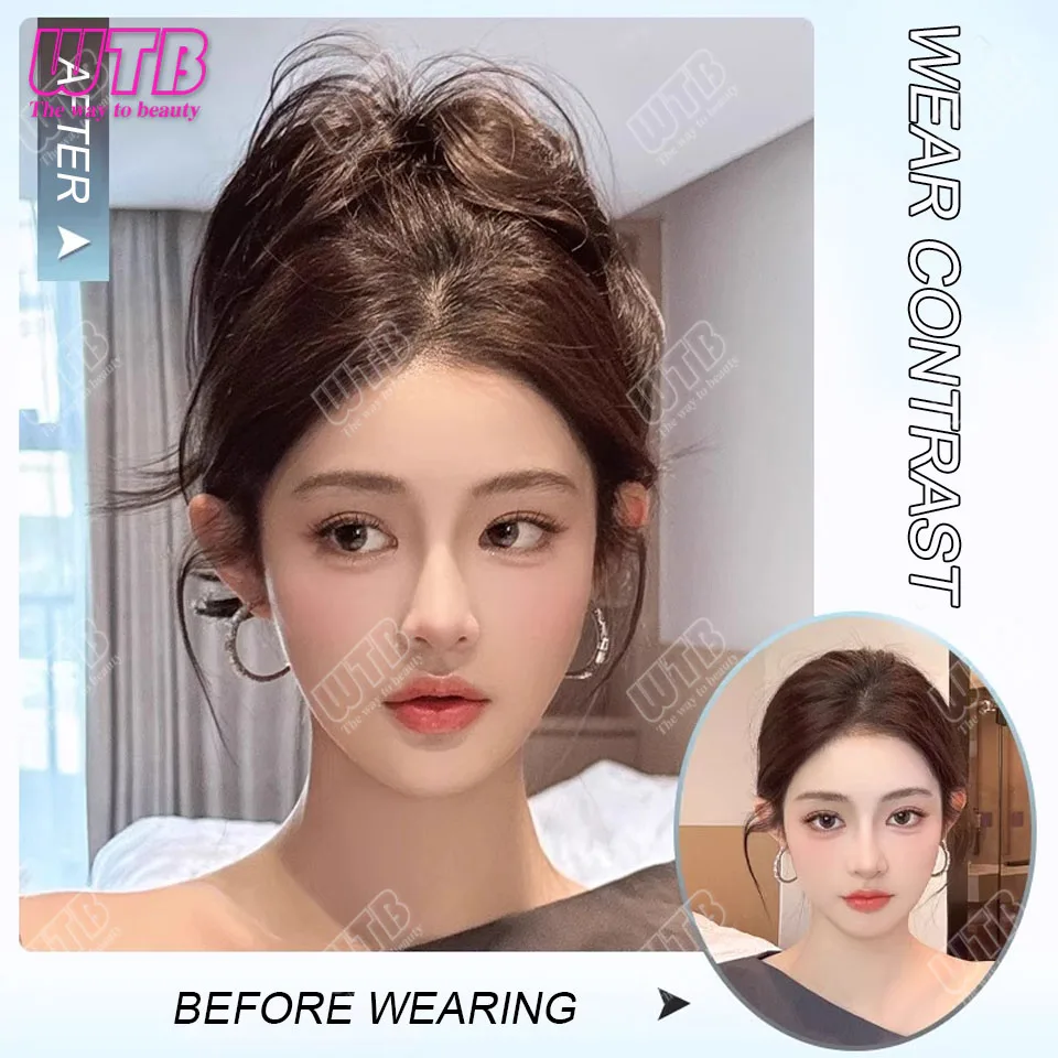 Synthetic Ponytail Claw Clip Ponytail Extensions Short Curly Ponytail Ladies Black Brown Hair Clip for Women Use