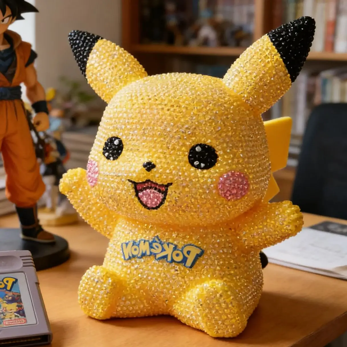 Boîte à monnaie DIY, figurine décorative de peinture diamant, motifs Licorne, Stitch, Ours Fraise, Pikachu, cadeau pour enfants, ornements, meilleures ventes