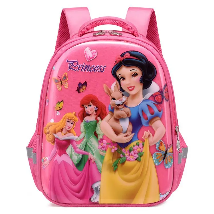 Disney Snow White New Girls Backpack Cartoon Cute Girls School Bag Large Capacity Lightweight Waterproof Children\'s Backpack