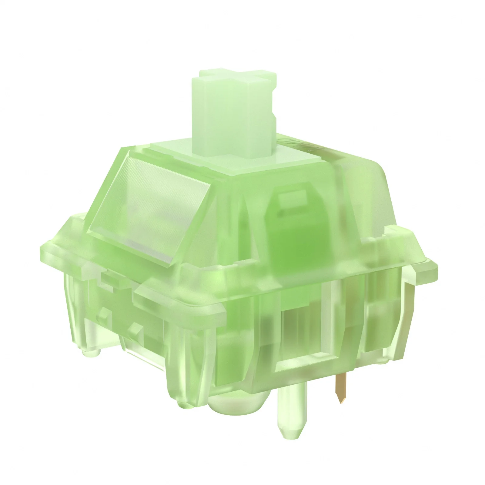 Imagem -02 - Interruptores Táteis de Teclado Mecânico Personalizado pc Pom Long Spring Factory Lubed Interruptor Verde de Tinta Mmd 62g 5pins Hot Swap
