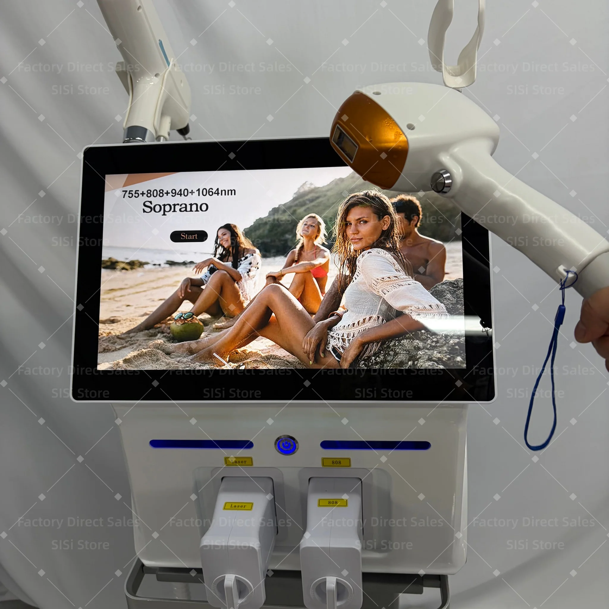 

FAC 5000W 2 IN 1 Ice Diode Laser Epilation 4 Wavelength 755 808 940 1064nm Laser Hair Removal Machine Painless Permanent