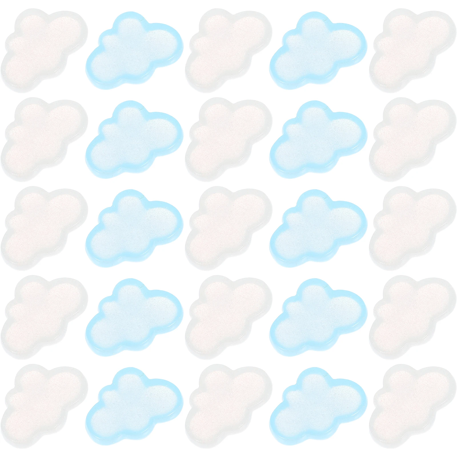 

40 Pcs Resin Clouds Cabochon Charm Scrapbook Charms Ornaments Shape Hanging Decorations Artificial Props Hairpin Shaped