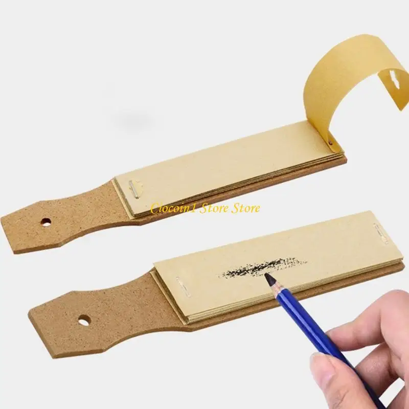 A3PC Blending Stumps , Sandpaper Pencil Sharpener for Sketching