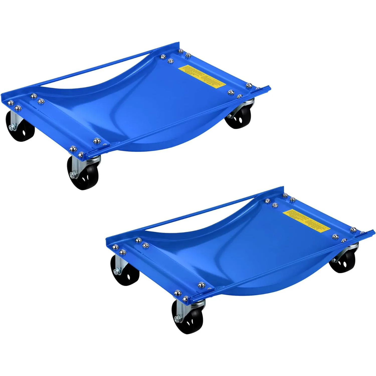 

2500LBS Heavy Duty Car Dolly Mechanical Vehicle Positioning Skates with Ratcheting Foot Pedal Steel Twin Rollers for Auto Repair