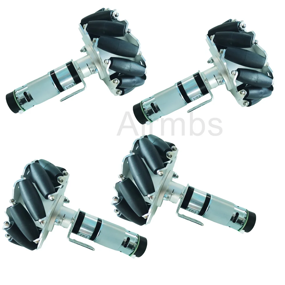 60 кг нагрузка, 4WD, 127 мм, колесо Omni Mecanum с двигателем постоянного тока 24 В, 120 Вт, двигатель с кодировщиком скорости для автомобиля-робота Arduino