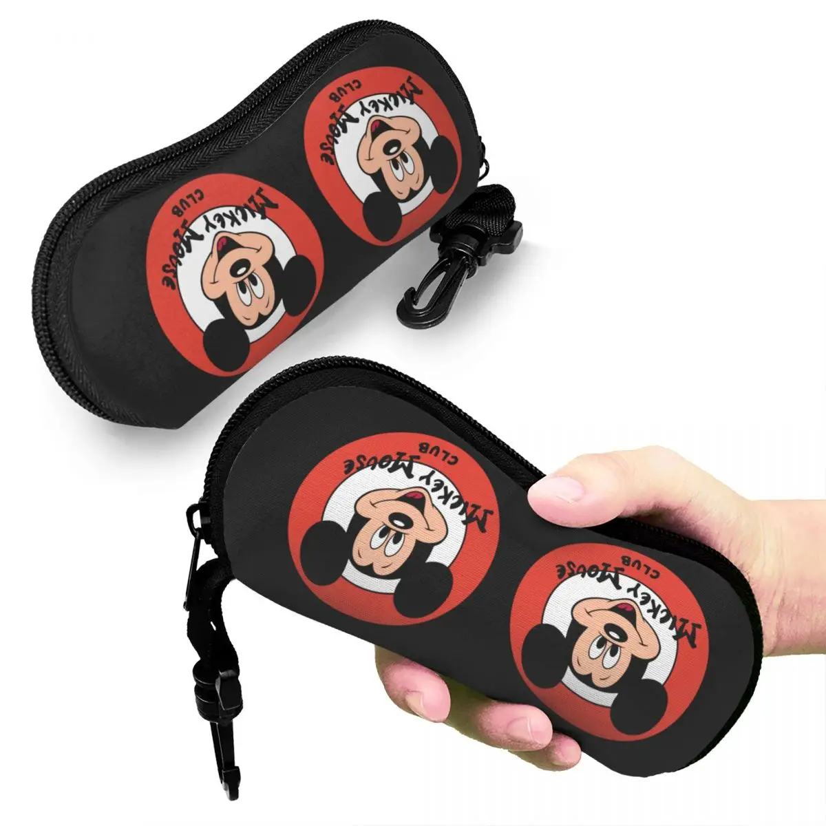 Custom Mickey Mouse Club Symbol Glasses Case Cool Shell Eyeglasses Case Sunglasses Box