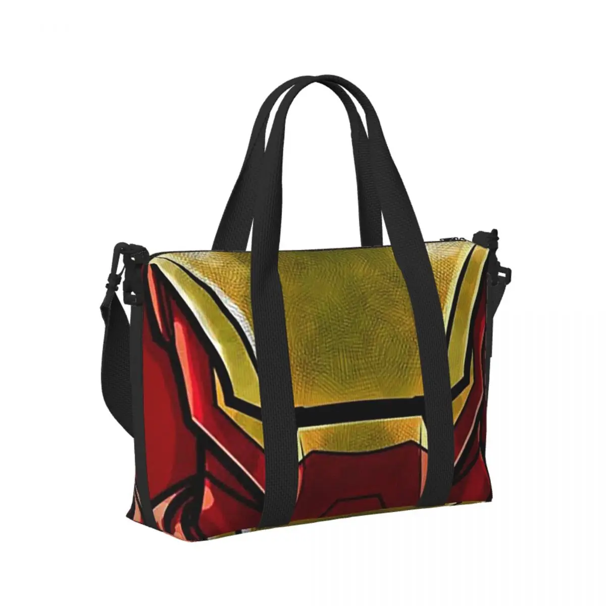 

Комиксы Airon Man Expressions Комиксы и мультфильмы Пляжная дорожная сумка Сумки-тоут для спортзала Спортивная женская дорожная сумка для покупок