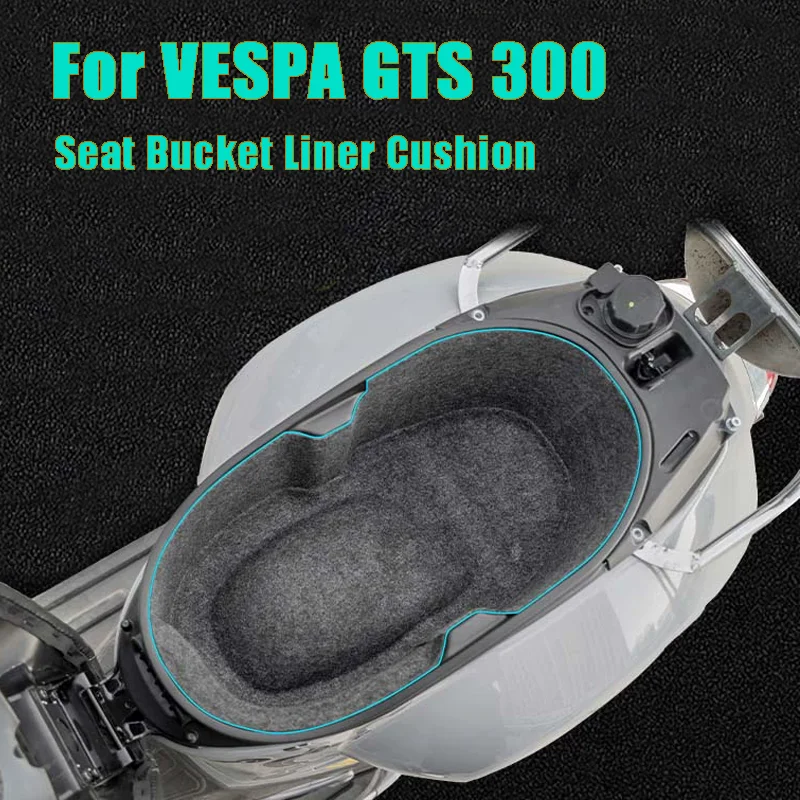 

For VESPA GTS 300 Motorcycle Accessories Rear Trunk Cargo Seat Bucket Liner Cushion Shockproof Abnormal Noise Prevent scratches