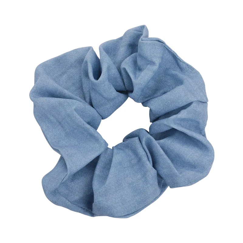 Versatile and Fashionable Hair Ties with Casual and Chic Denim Texture, Ideal for Daily Wear and Special Occasions