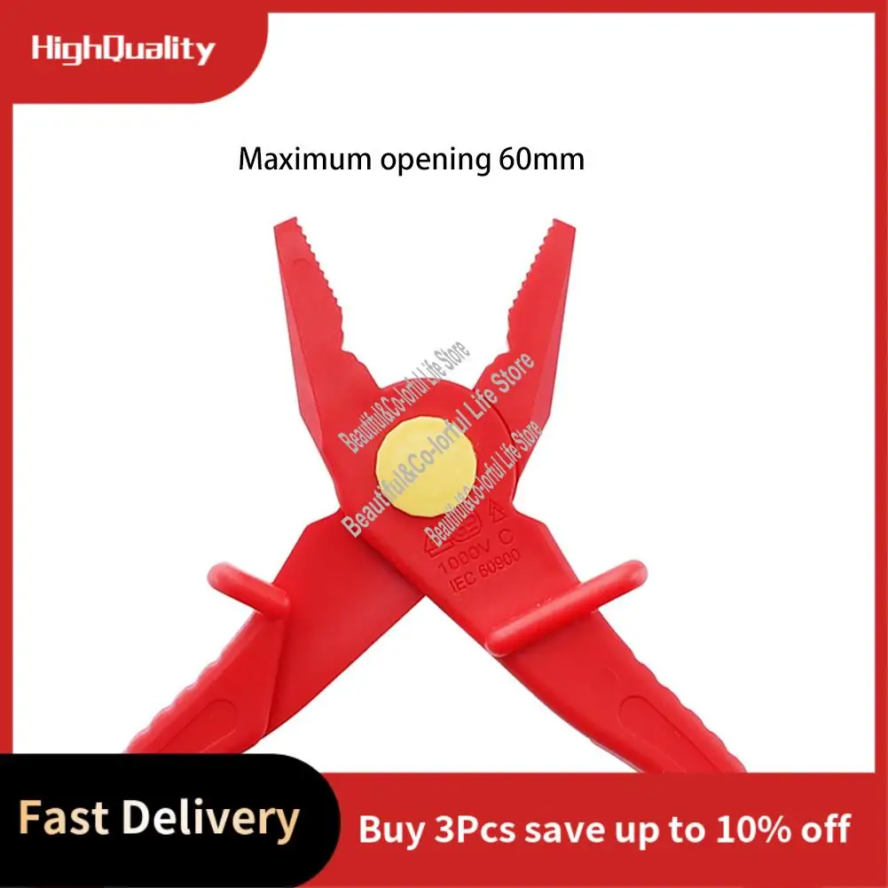 คีมช่างไฟฟ้าหุ้มฉนวน VDE ประหยัดแรงงาน 1000V หุ้มฉนวนด้วยใยแก้วป้องกันการเผาไหม้สำหรับเครื่องมือช่าง-LICG