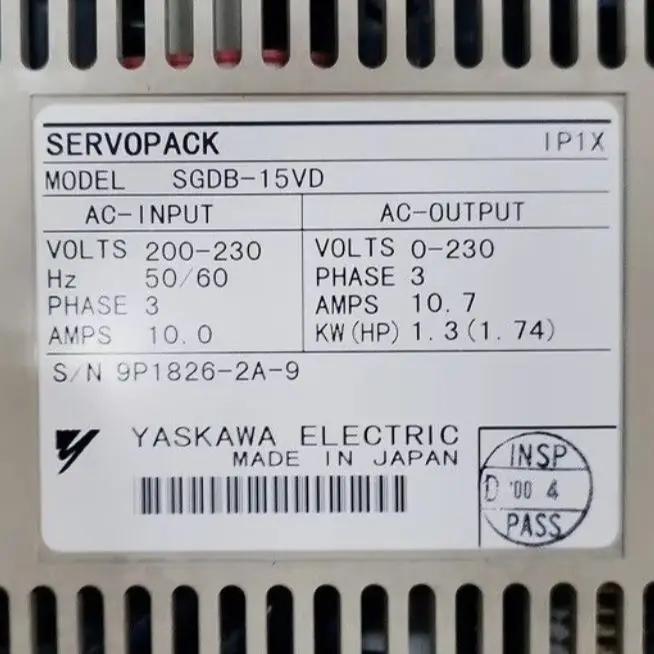 

SGDB-15VD Совершенно новый сервопривод, быстрая доставка, в наличии, SGDB 15VD