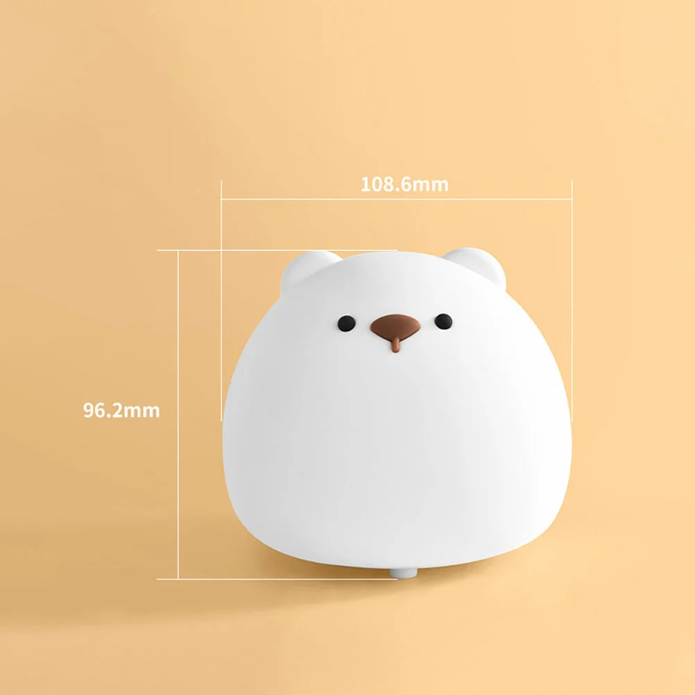 

Cartoon Bear Night Light Kids Bedroom Lamp Small Desk Light Rechargeable Abs Plastic Toddler Nursery Child Gift Night Lamp