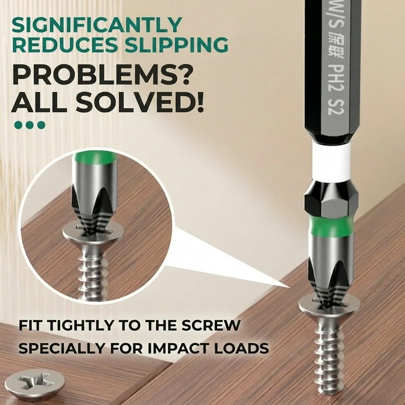 High Hardness and Strong Magnetic Screw Driver 25/65/70/90/150mm Non-slip Bit Electric Screwdriver Set Holder Drill Upgraded