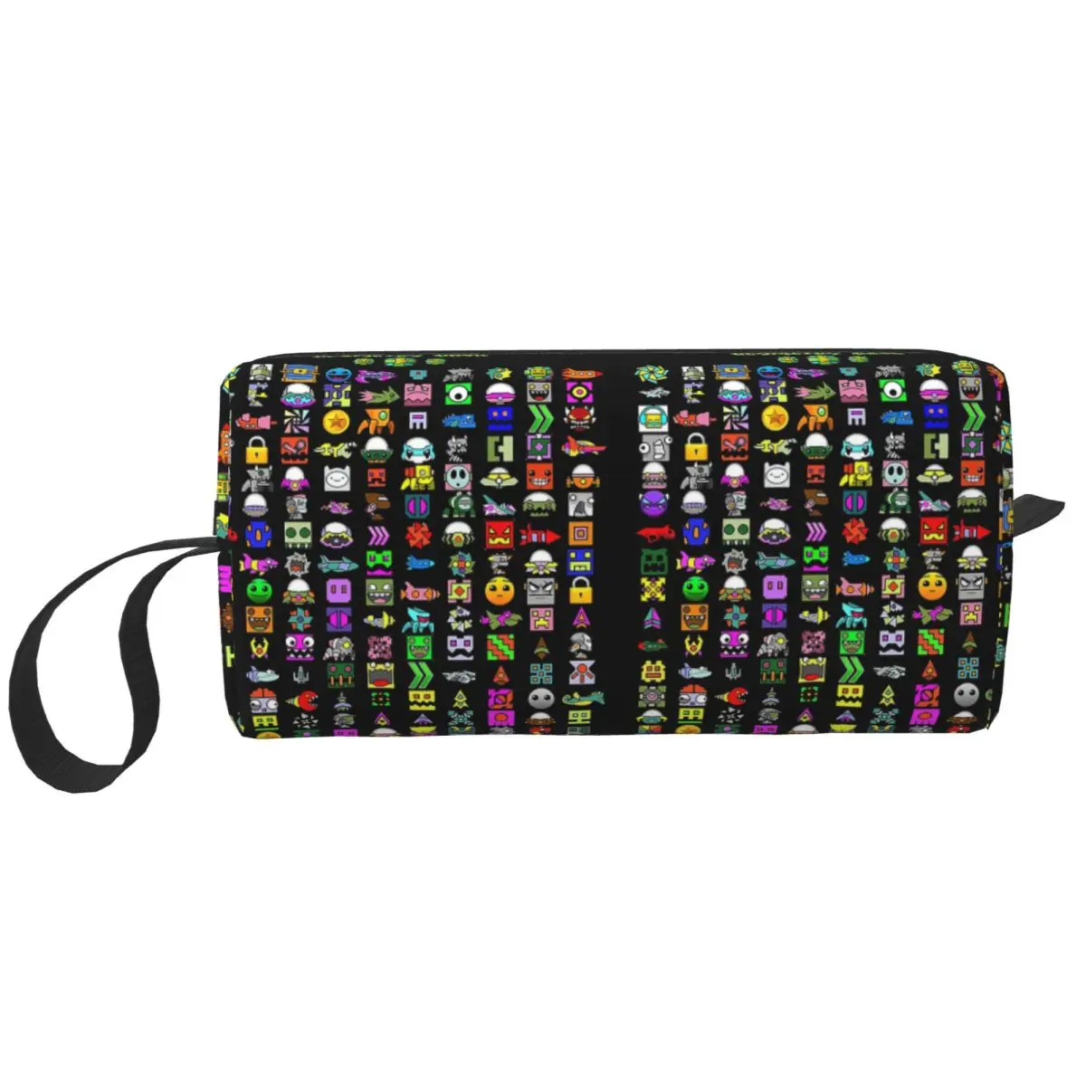 Geometry Dash Pencil Case for Boy Girl School Pen Box Pencil Bag Stationery Supplies Travel Women Cosmetic Bag