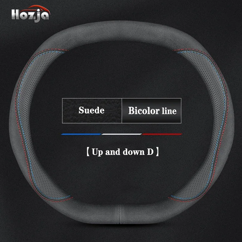 

Leather Car Steering Wheel Cover for Ford Edge 2025 Non-slip Auto Interior Accessories