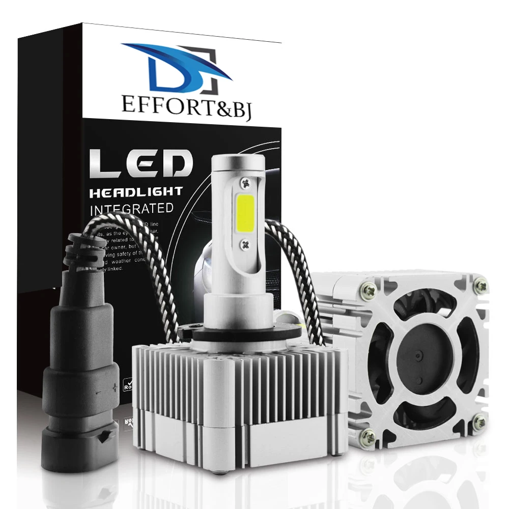 

Effort&BJ D1S Car LED Headlight 110W 2 Sides D3S 6000K 26000LM Super Bright Auto Bulb