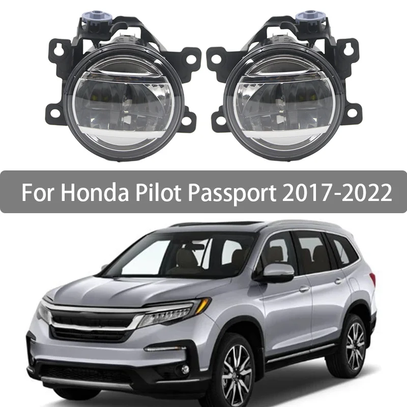 

Fog Lamp Led For Honda Pilot Passport 2017-2022 Front Bumper Anti Fog Light Daytime Running Light 33900-TEY-Y01 33950-TEY-Y01