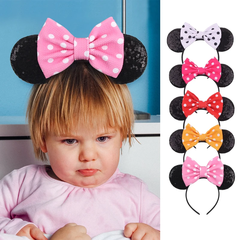 موضة بلون آذان الماوس عقال للفتيات النساء حفلة عيد ميلاد هيرباند DIY بها بنفسك مهرجان تأثيري إكسسوارات الشعر