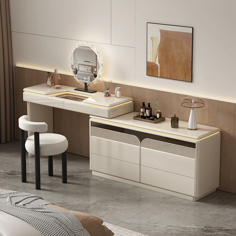 

Italian Minimalist Light Luxury Makeup Table Dressers For Bedroom Dressing Table Makeup Vanity Toiletries Makeup Desk Dresser