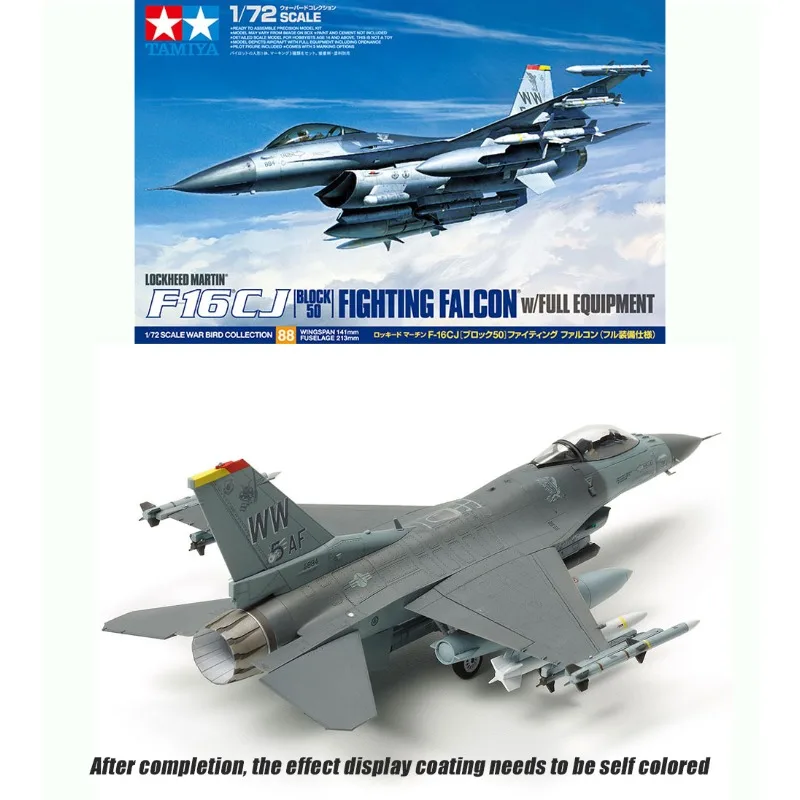 

TAMIYA toys model Aircraft building Model Kit 60788 1/72 lockheed martin f-16cj [block50] fighting falcon w/full equipment