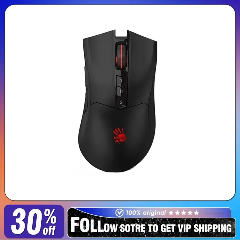 Bloody R90 PLUS Wireless Mouse RGB Long Battery Life Ergonomics Pc Office E-sports Gamer Lightweight Macro Programming Mouse