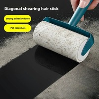 Diagonal Shearing Pet Hair Remover Sticky Roller Replaceable Roll Paper Multi Surface Cleaner Refills Easy Tear Strong Adhesive